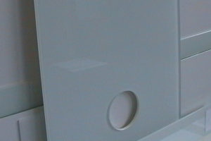 Glaslackierung satiniert Glaslackierung satiniert